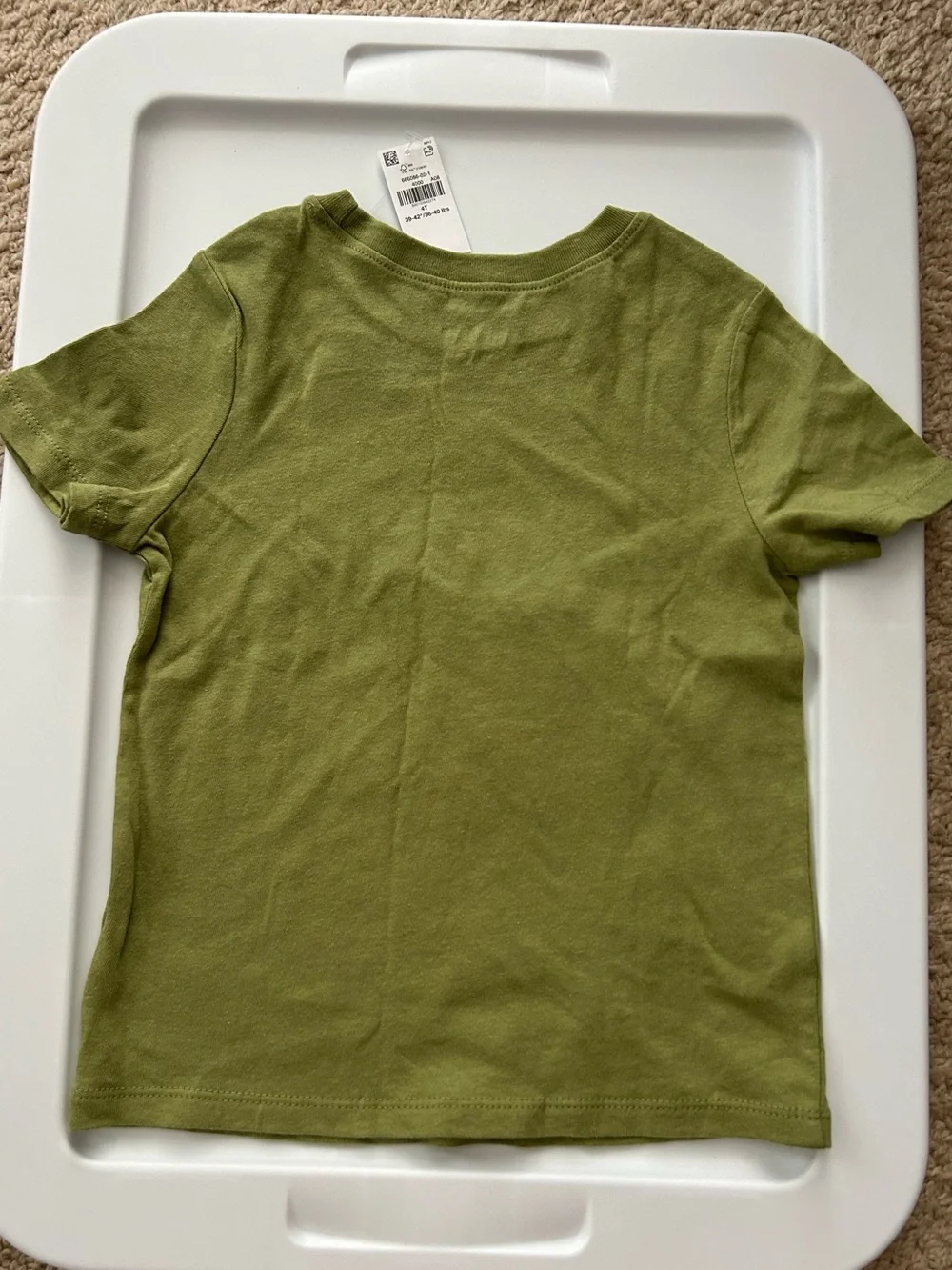 Old Navy Olive Green Dino Tee 4T NWT